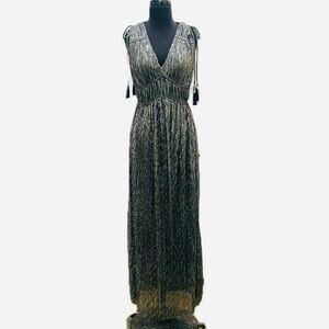Taylor Black and Silver Goddess Gown